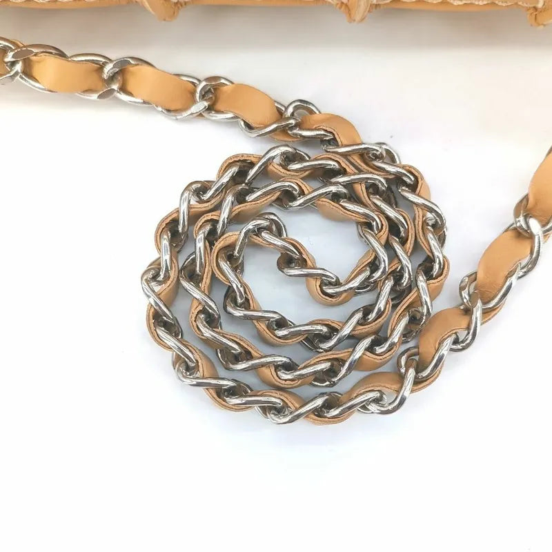 ra181-chanel-vintage-beige-calfskin-wild-stitch-chocolate-bar-flap-bag