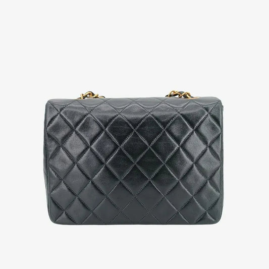 js717-chanel-vintage-black-lambskin-20cm-mini-square-flap-bag