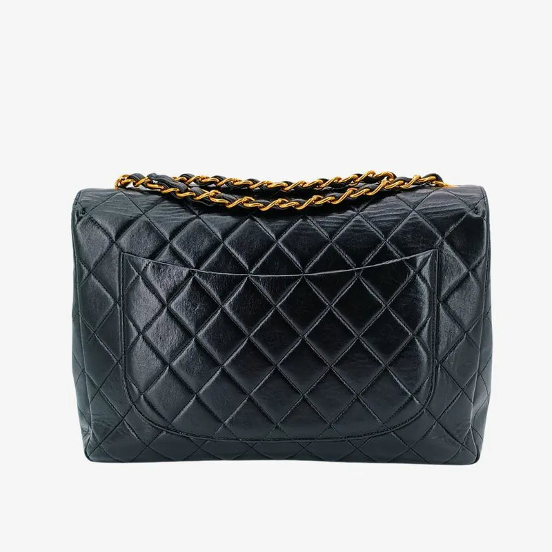jah169-chanel-vintage-black-lambskin-jumbo-classic-flap-bag
