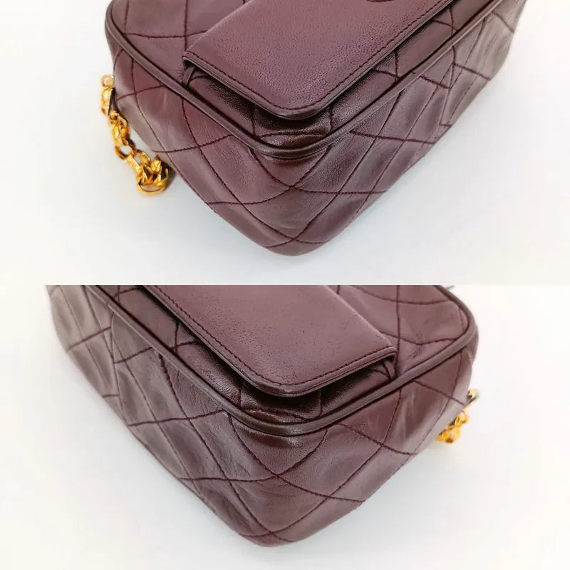 rb636-chanel-vintage-brown-lambskin-tassels-gold-chain-camera-bag