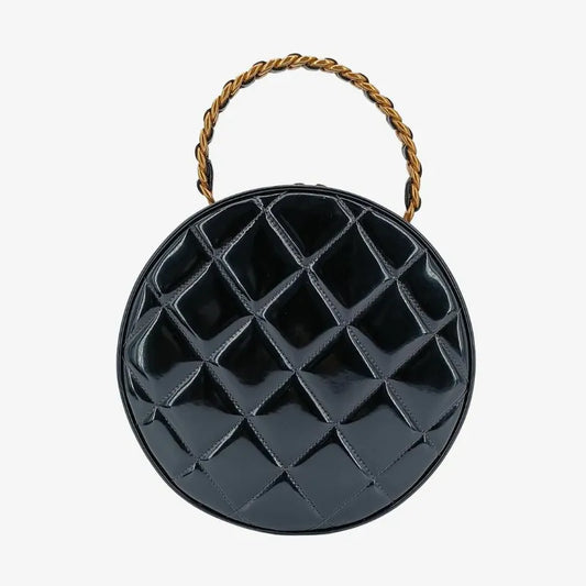 sh021-chanel-vintage-black-patent-leather-round-vanity-handbag