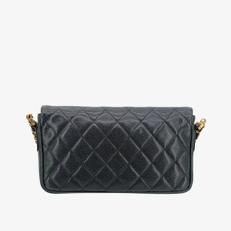 c328-chanel-vintage-black-caviar-leather-quilted-flap-bag