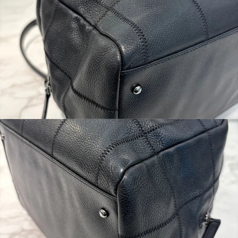 jw627-chanel-vintage-black-caviar-leather-chocolate-bar-handbag