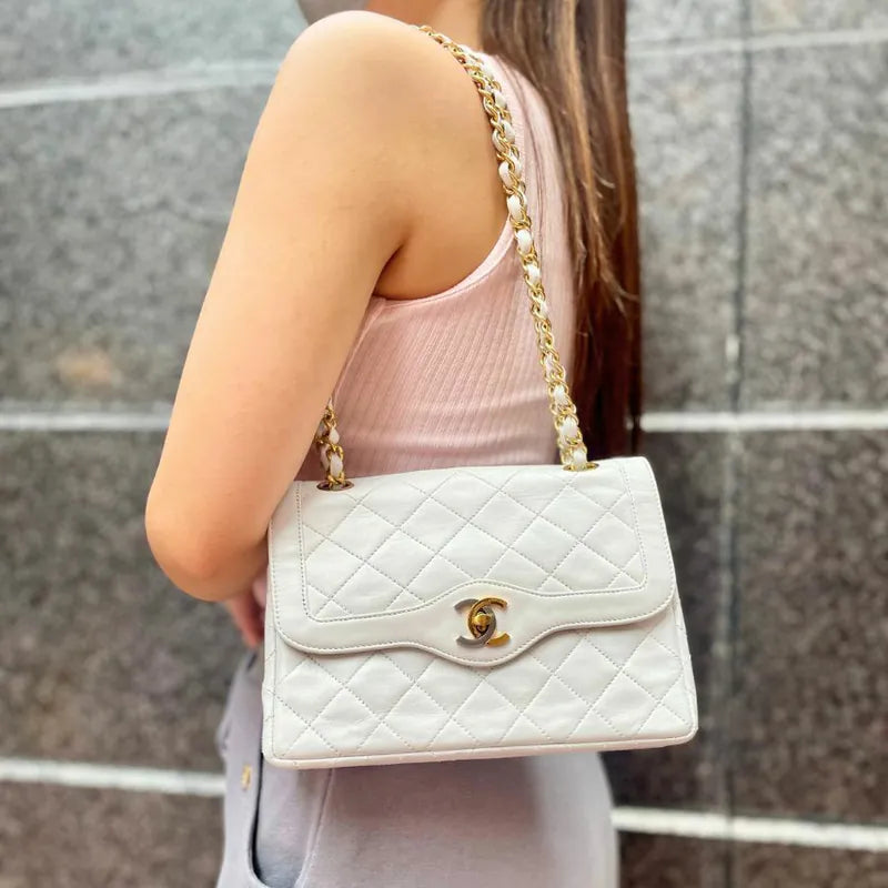 jah166-chanel-vintage-white-lambskin-paris-limited-edition-flap-bag