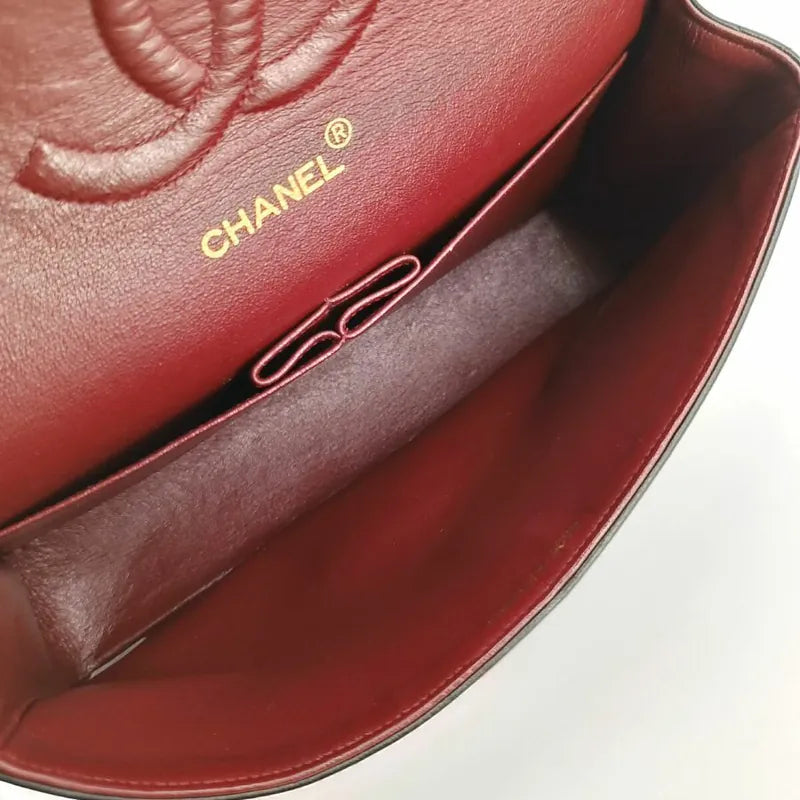 c326-chanel-vintage-black-lambskin-25cm-classic-flap-bag