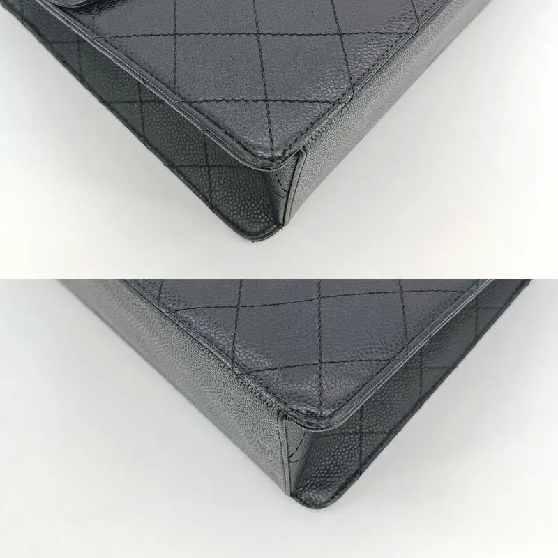 jah118-chanel-vintage-black-caviar-leather-qulited-jumbo-flap-bag