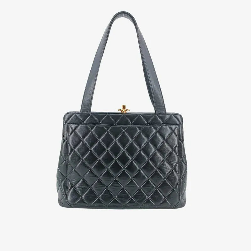 jt180-chanel-vintage-black-lambskin-kisslock-tote-bag