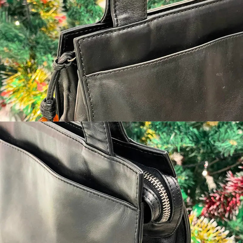 rc239-chanel-vintage-black-lambskin-embossed-logo-tote-bag