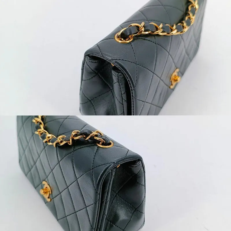 jt597-chanel-vintage-dark-green-lambskin-full-flap-bag