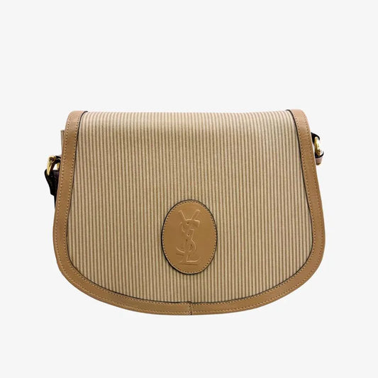 RE579 - YVES SAINT LAURENT Borsa Canvas Khaki Crossbody Bag
