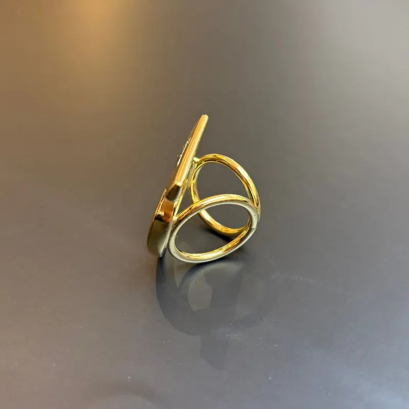 JY287 - SALVATORE FERRAGAMO Vintage Scarf Ring - Lovintage
