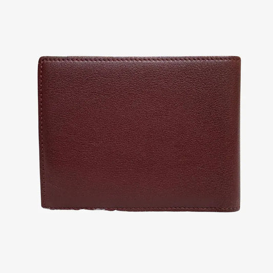 JY319 - CARTIER Vintage Burgundy Leather Wallet
