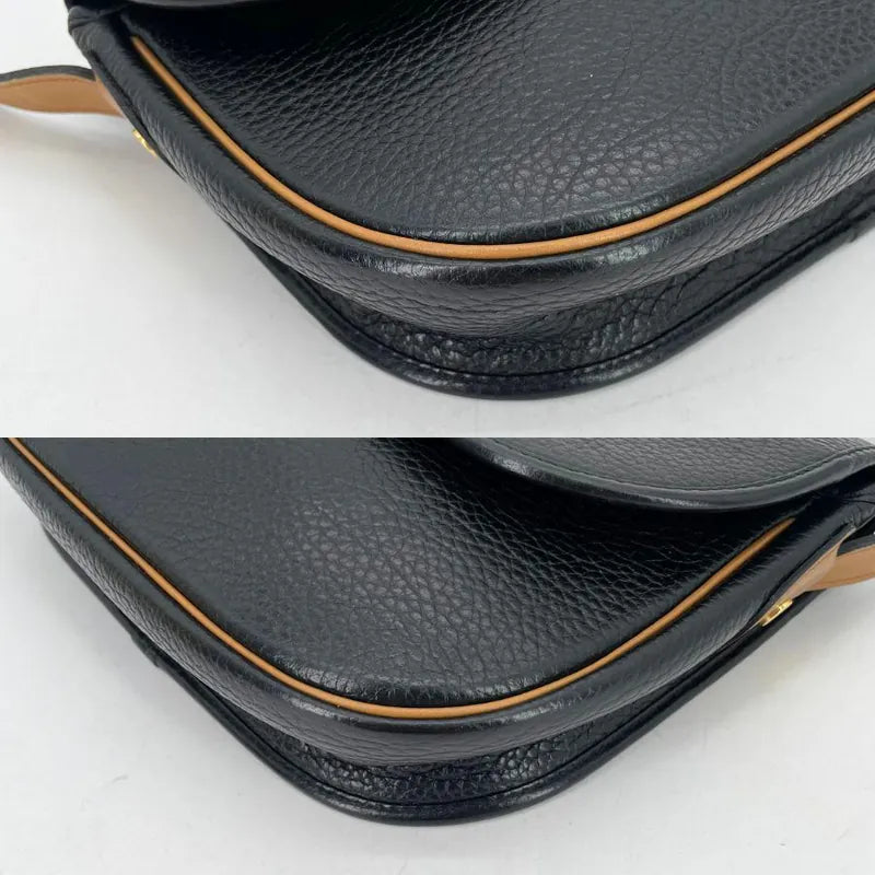 c564-christian-dior-vintage-black-caviar-leather-shoulder-bag