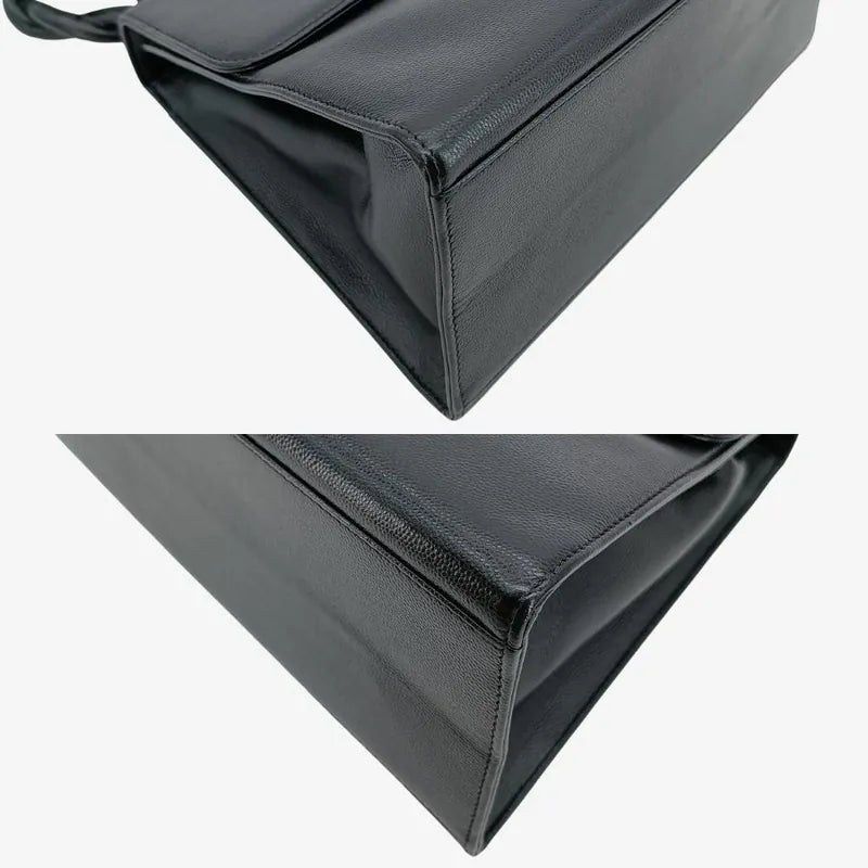 ju303-chanel-vintage-black-caviar-leather-braided-flap-bag