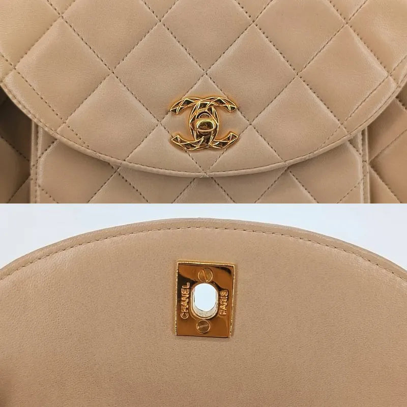 jt220-chanel-vintage-beige-lambskin-gold-chain-flap-bag