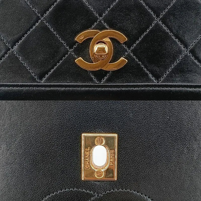 jr406-chanel-vintage-black-lambskin-quilted-flap-bag