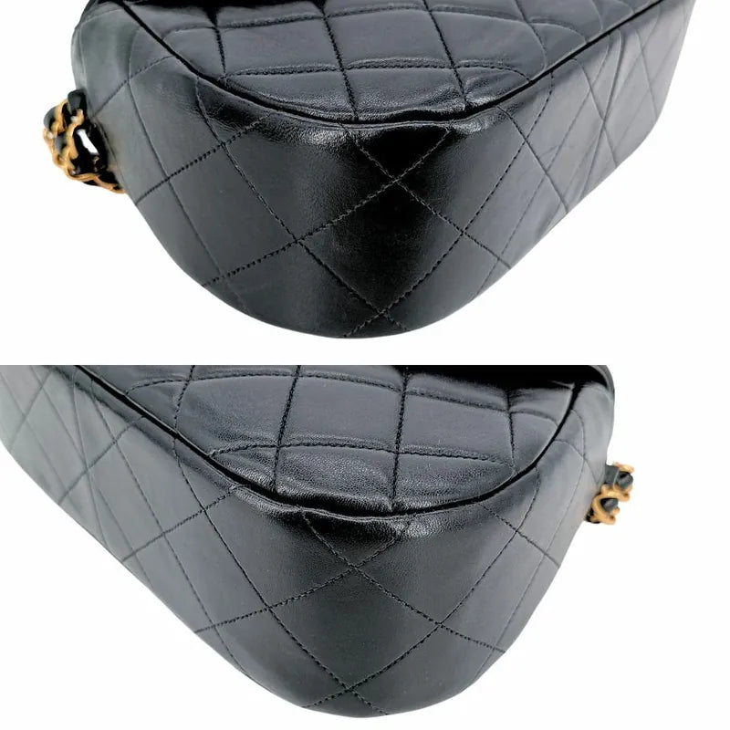 c360-chanel-vintage-black-lambskin-quilted-flap-handbag