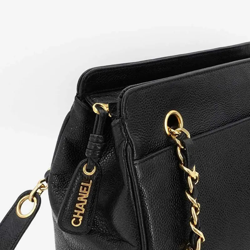 jr185-chanel-vintage-black-caviar-leather-6cc-embossed-logo-tote-bag