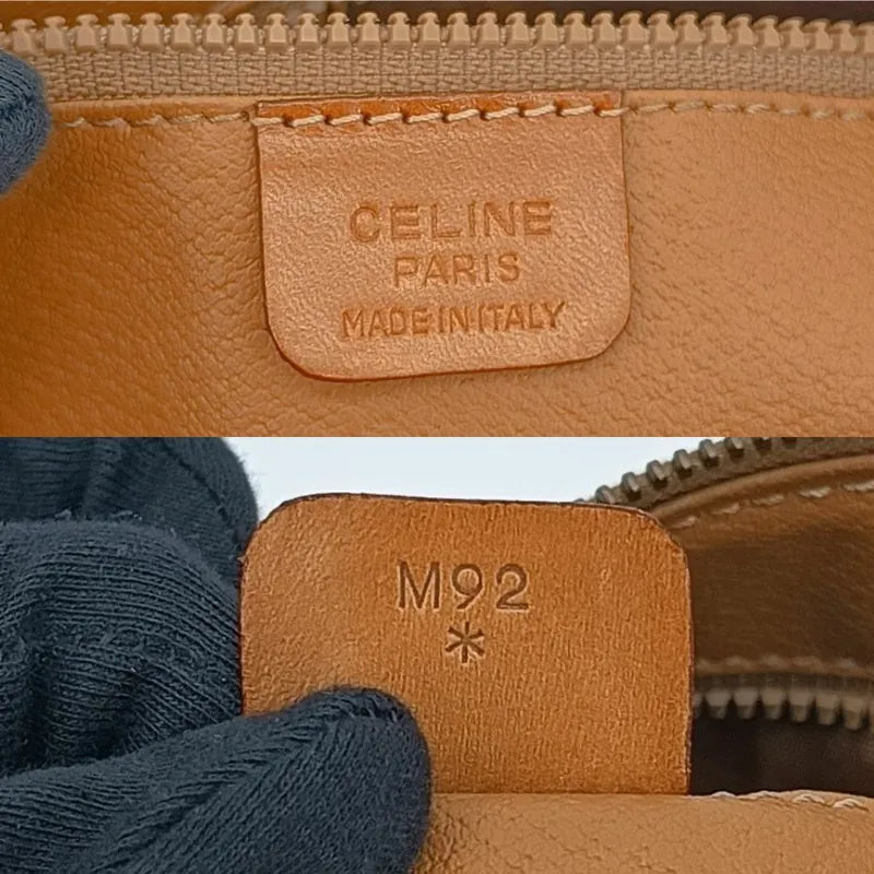 jt503-celine-brown-canvas-macadam-blason-handbag