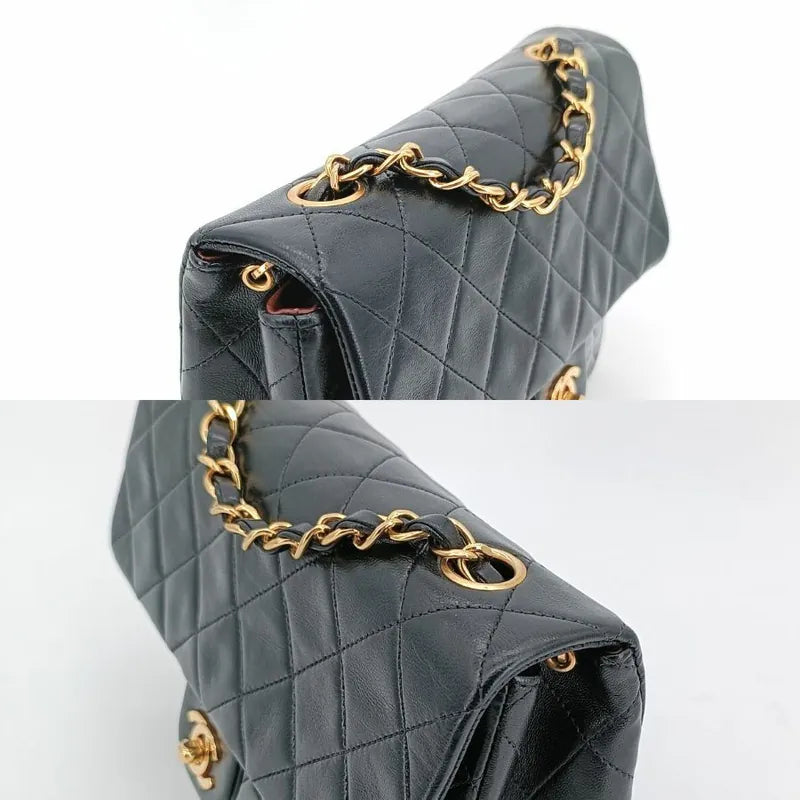 js717-chanel-vintage-black-lambskin-20cm-mini-square-flap-bag