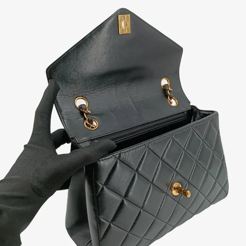 rb819-chanel-vintage-black-lambskin-quilted-flap-bag