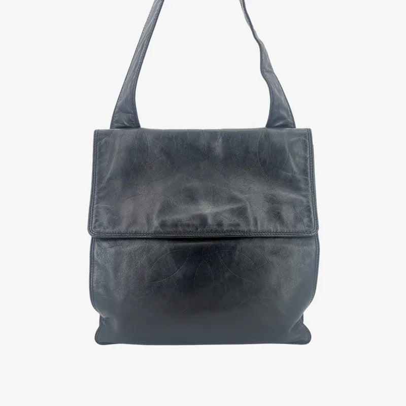 jw049-chanel-vintage-black-lambskin-cc-pattern-flap-bag