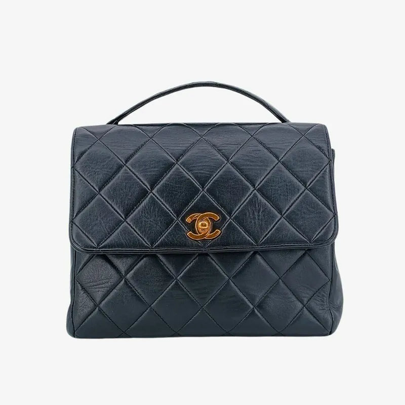 ra550-chanel-vintage-black-lambskin-quilted-flap-bag