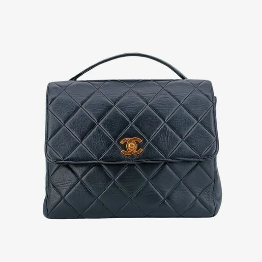 ra550-chanel-vintage-black-lambskin-quilted-flap-bag