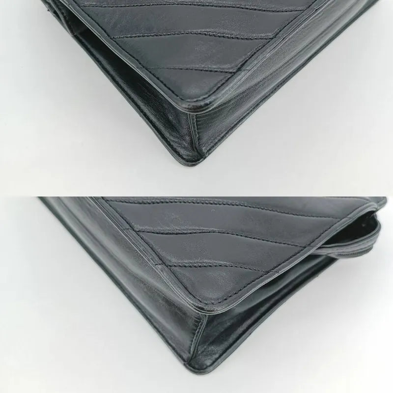 c436-chanel-vintage-black-lambskin-chevron-shoulder-bag