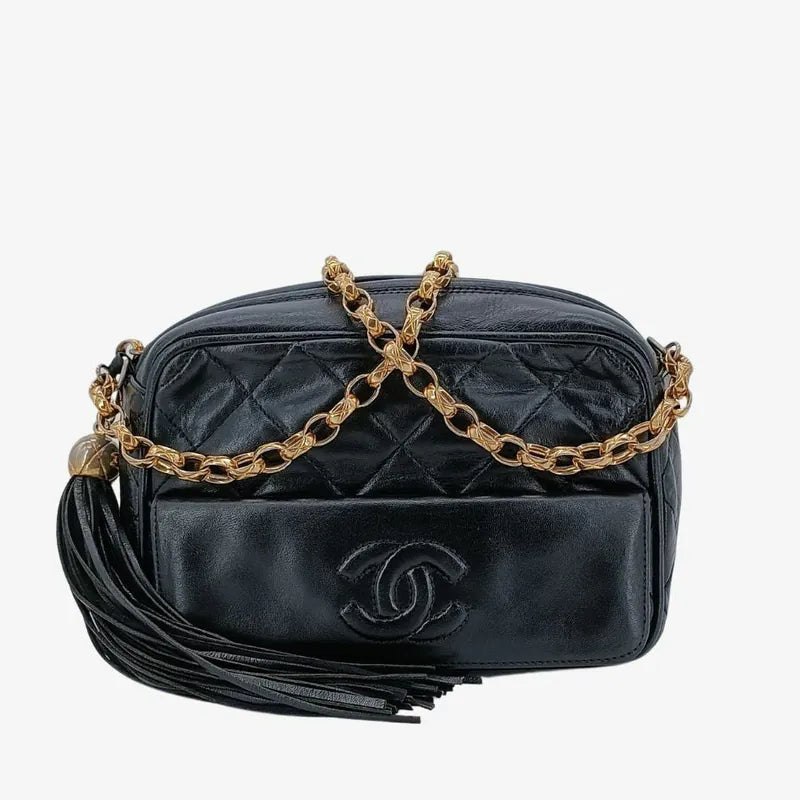 jah158-chanel-vintage-black-lambskin-tassels-gold-chain-camera-bag