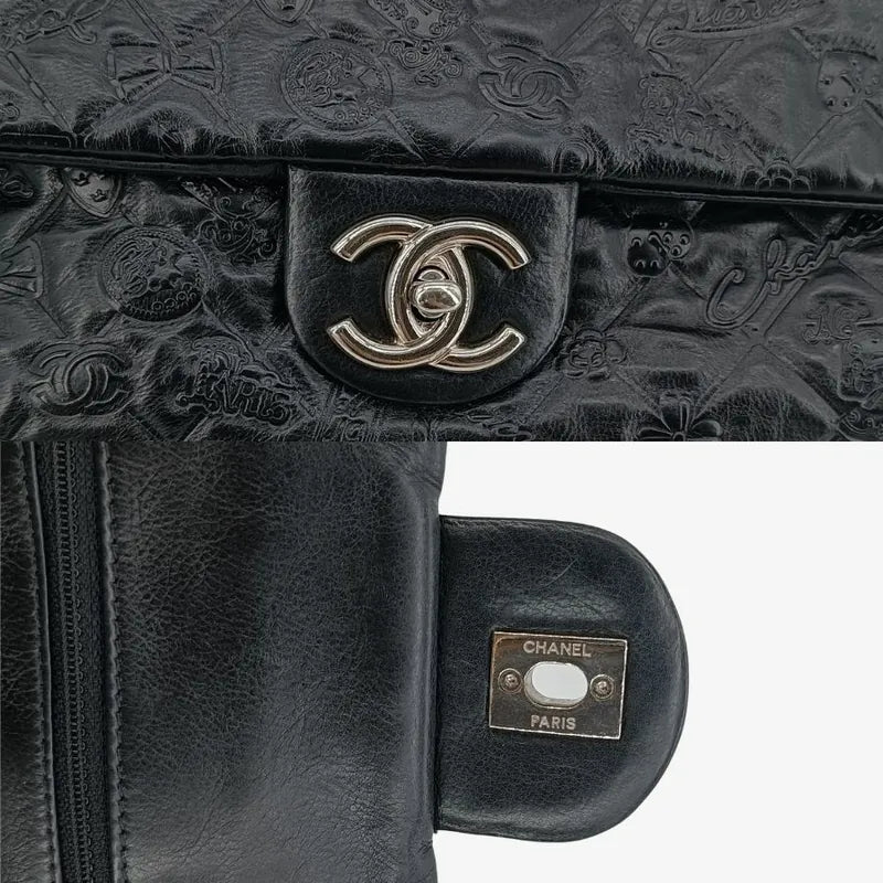 c358-chanel-black-calfskin-lucky-charm-embossed-flap-bag