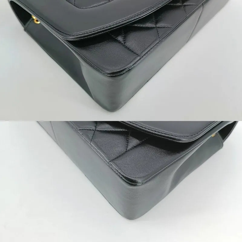 jt637-chanel-vintage-black-lambskin-25cm-diana-flap-bag