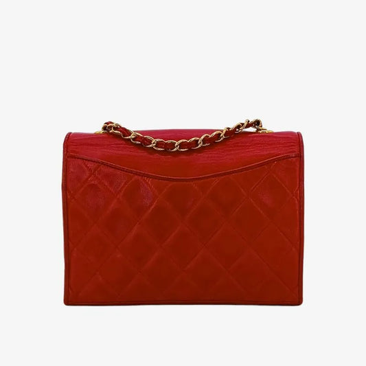 js483-chanel-vintage-red-lambskin-quilted-flap-bag