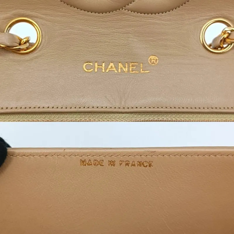 jt253-chanel-vintage-beige-lambskin-quilted-flap-bag