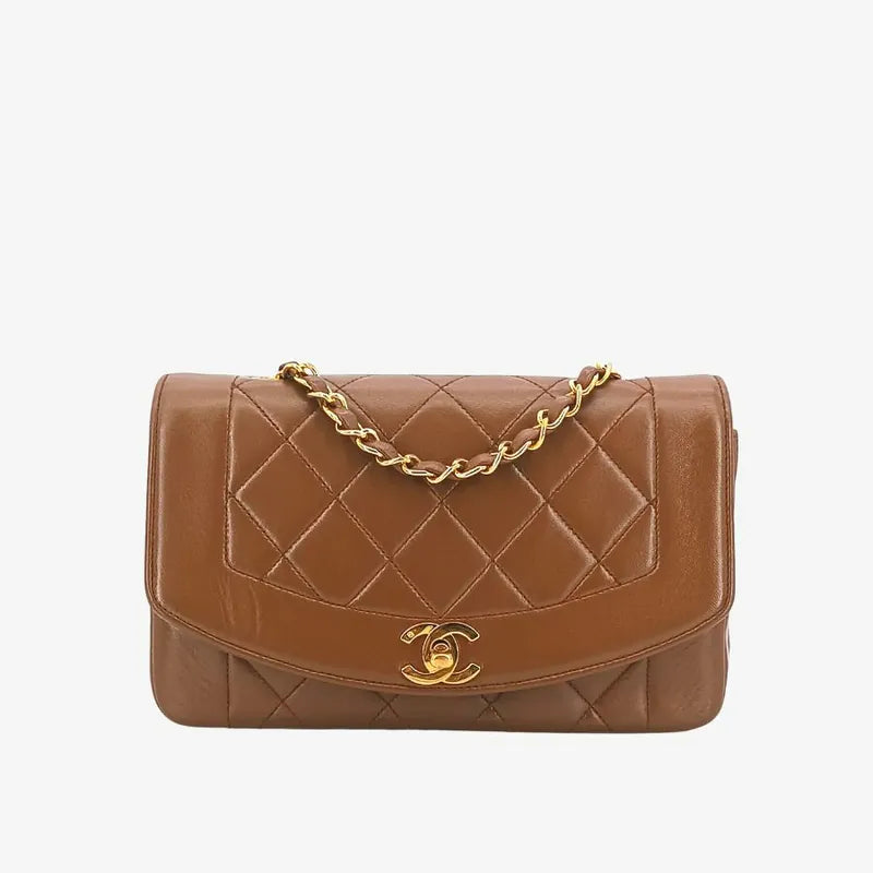 jt156-chanel-vintage-brown-lambskin-22cm-diana-flap-bag