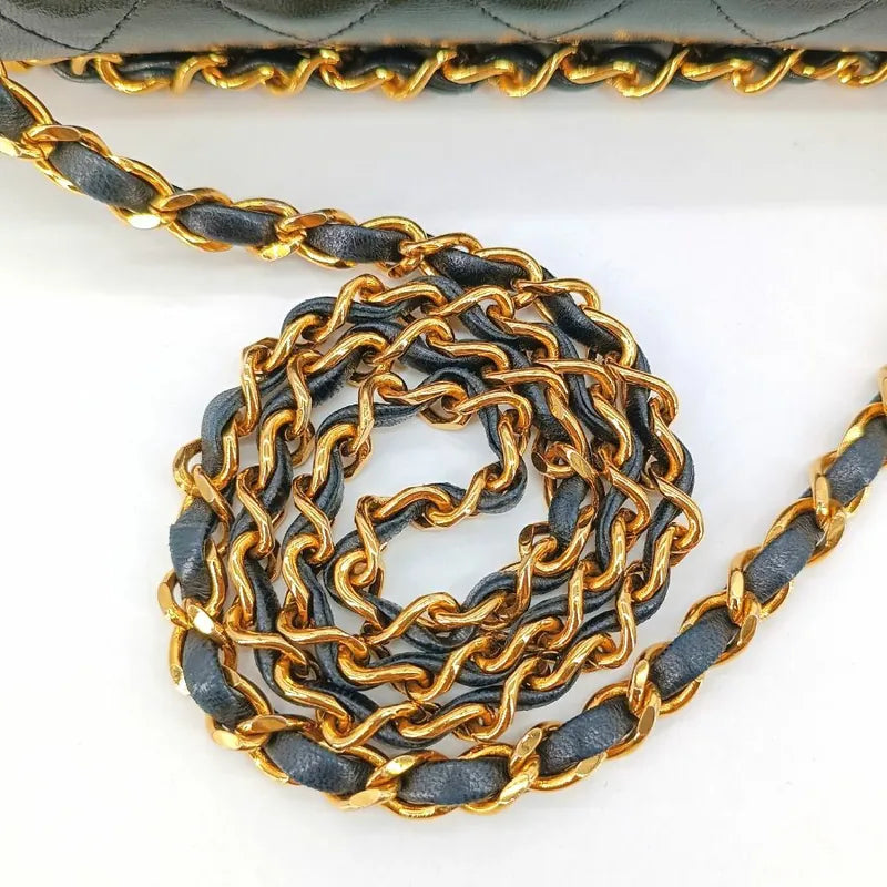 c336-chanel-vintage-black-lambskin-25cm-flap-bag