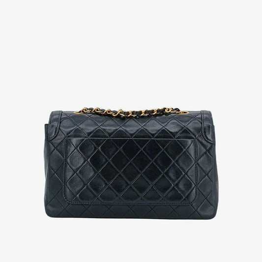 jah100-chanel-vintage-black-lambskin-quilted-flap-bag