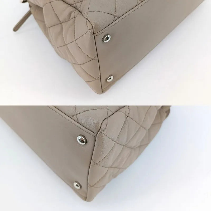 yu007-chanel-brown-lambskin-quilted-tote-bag