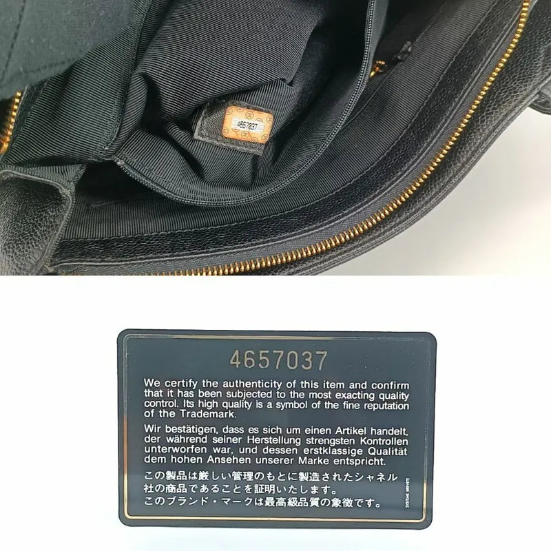 jt044-chanel-vintage-black-caviar-leather-embroidered-logo-tote-bag