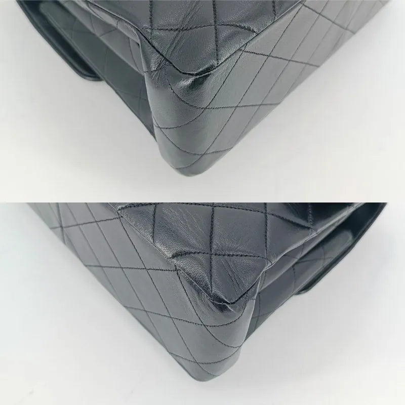 rb742-chanel-vintage-black-lambskin-double-side-jumbo-flap-bag