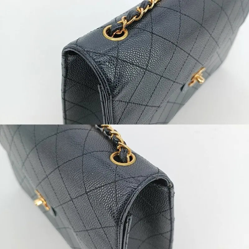 jah118-chanel-vintage-black-caviar-leather-qulited-jumbo-flap-bag