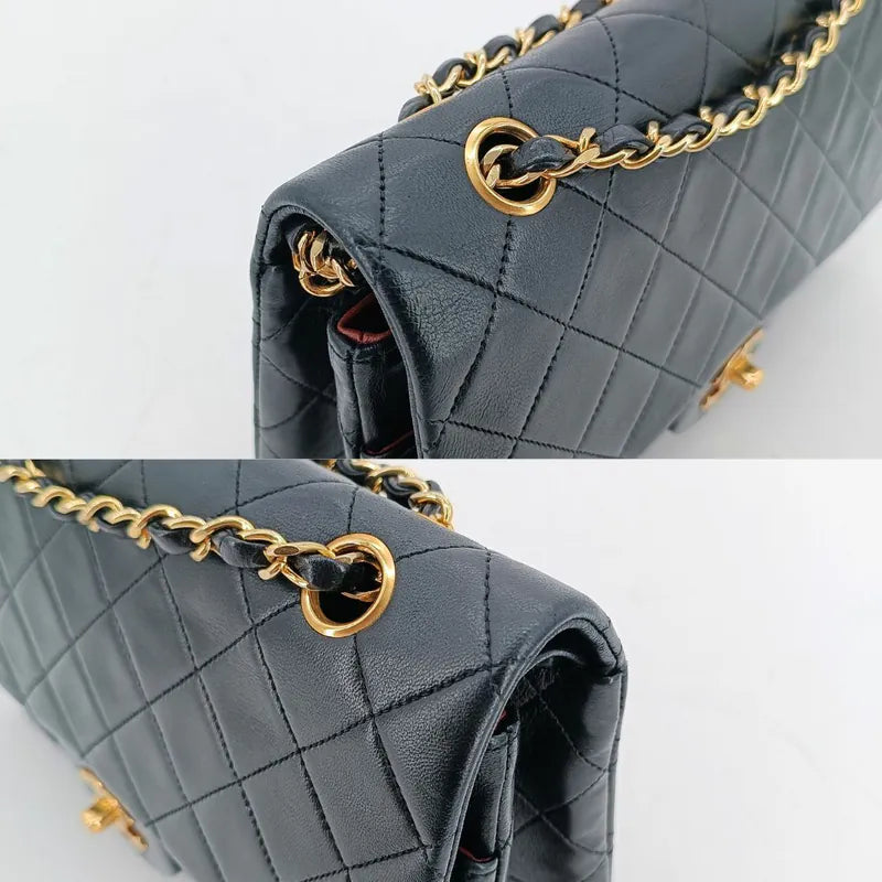 rb511-chanel-vintage-black-lambskin-25cm-classic-flap-bag