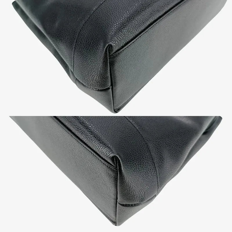 ra092-chanel-vintage-black-caviar-leather-embossed-logo-tote-bag