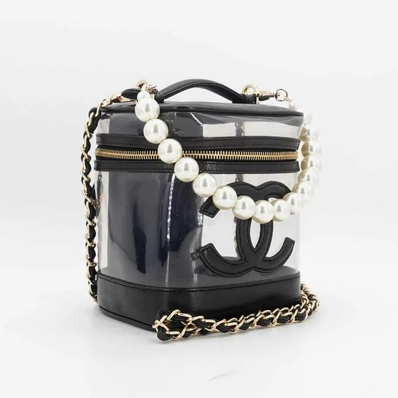 jr731-chanel-vintage-black-lambskin-pvc-cosmetic-bag