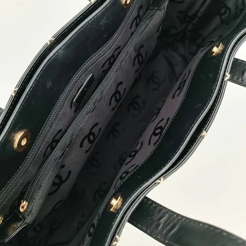 c472-chanel-vintage-black-calfskin-wild-stitch-tote-bag