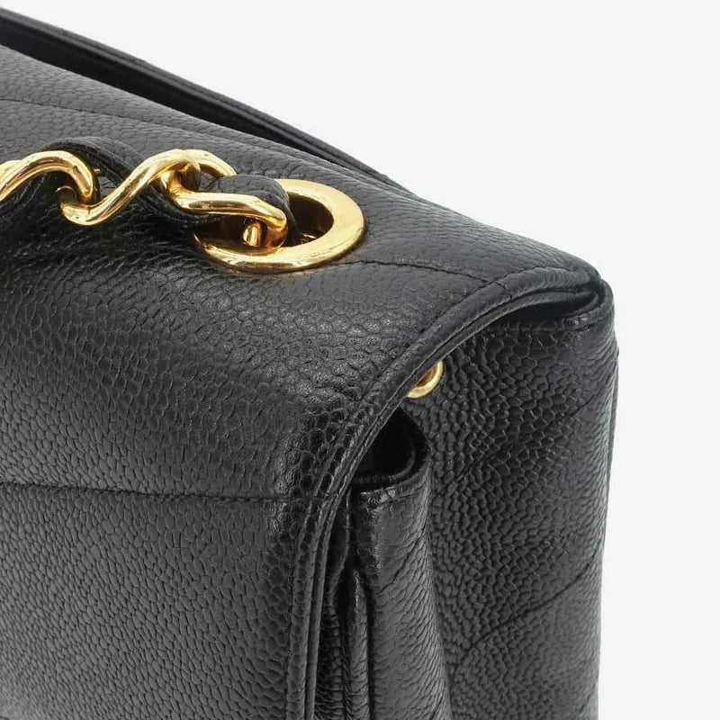 jr585-chanel-vintage-black-caviar-leather-jumbo-flap-bag