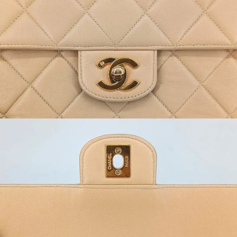 jt426-chanel-vintage-beige-lambskin-quilted-flap-bag