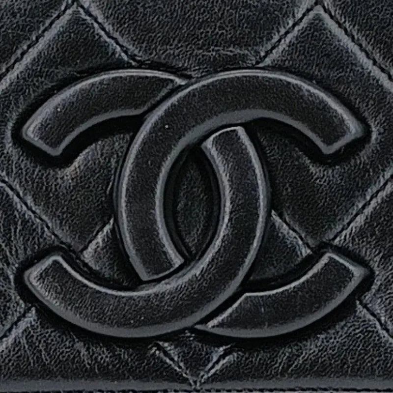 jah134-chanel-vintage-black-lambskin-quilted-flap-bag
