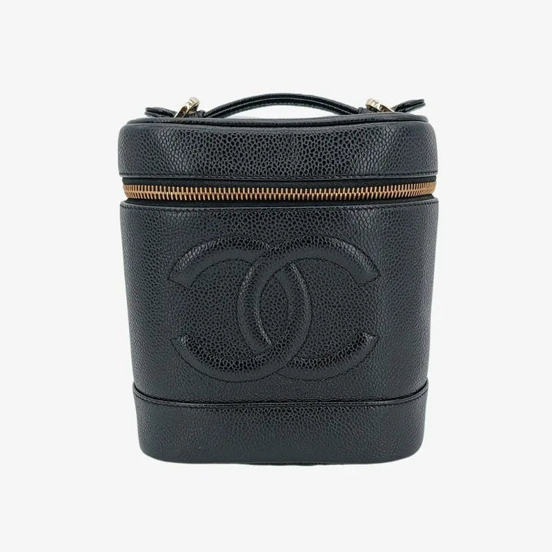 js932-chanel-vintage-black-caviar-leather-cosmetic-bag