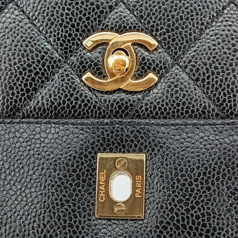 c401-chanel-vintage-black-caviar-leather-kelly-handbag